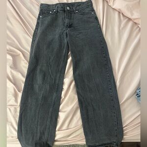 H&M black wash baggy jeans